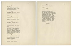 Moe Howard's 62pp. Script, Plus Run Down Page, for ''The Colgate Comedy Hour'' Airing 16 December 1951 -- Very Good Plus Condition